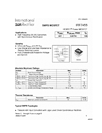 DataSheet IRF7455 pdf